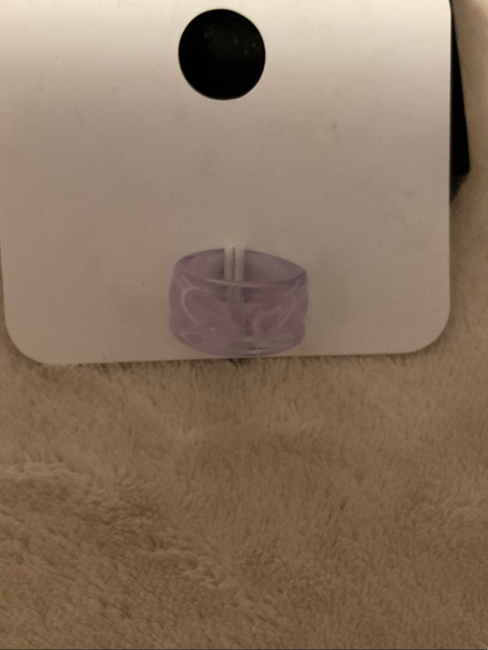 Lavender Marbled Band Ring — Women’s Fashion Ring